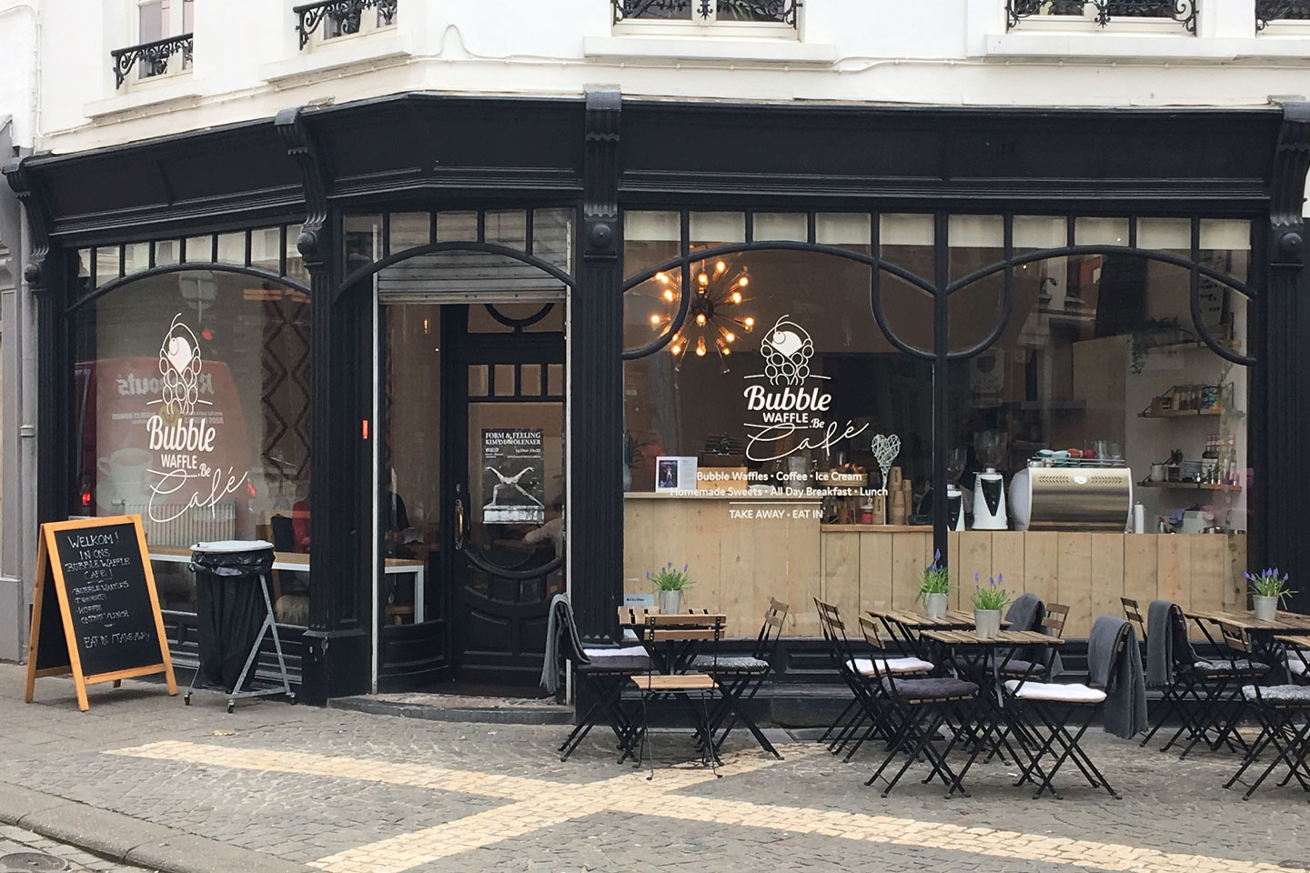 Bubble Waffle café 4